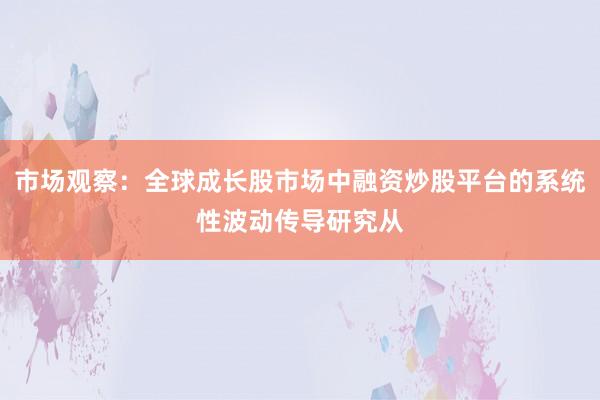 市场观察：全球成长股市场中融资炒股平台的系统性波动传导研究从